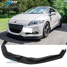 Fit 11-12 Honda CRZ ABS Front Bumper Lip Spoiler Splitter A Type Unpainted Black