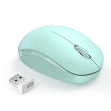 Wireless Mouse for Laptop, 2.4G Noiseless Mouse with USB Receiver - Optical T...