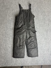 London Fog black insulated ski pants, snow bib overalls in size M 5-6