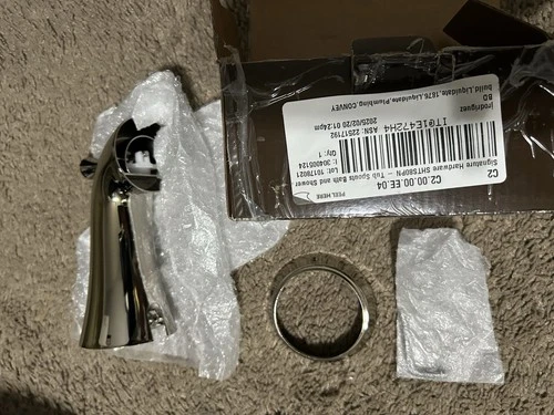 Signature Hardware Provincetown 5-1/4" Integrated Diverter Tub Spout SHTS80PN - Picture 2 of 7