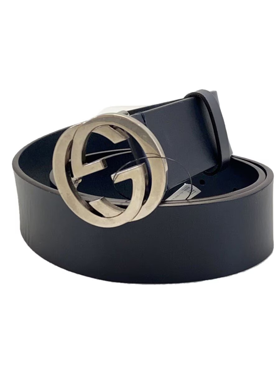GUCCI Black Leather Belt for Men - Model 546389