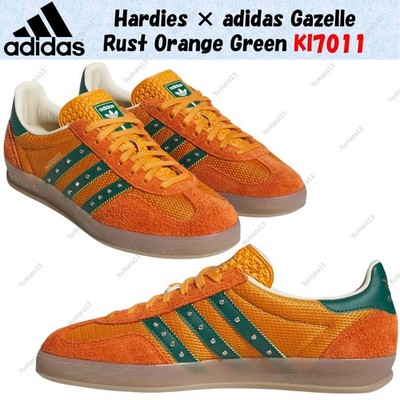 Hardies × Adidas Gazelle Rust Orange Grün KI7011 Herren Gr.