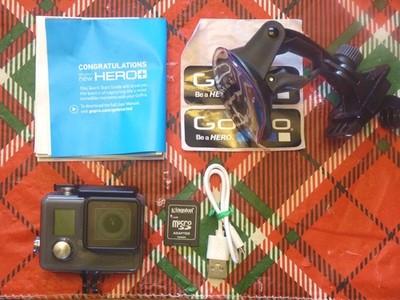 GoPro HERO Plus, w/USB Charging Cable, 4GB Card, Case, Manual & Many Accessories