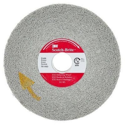 EX2 Deburring Wheel X2-WL 8A Medium 8 in x 1 in x 3 in  - 3EA