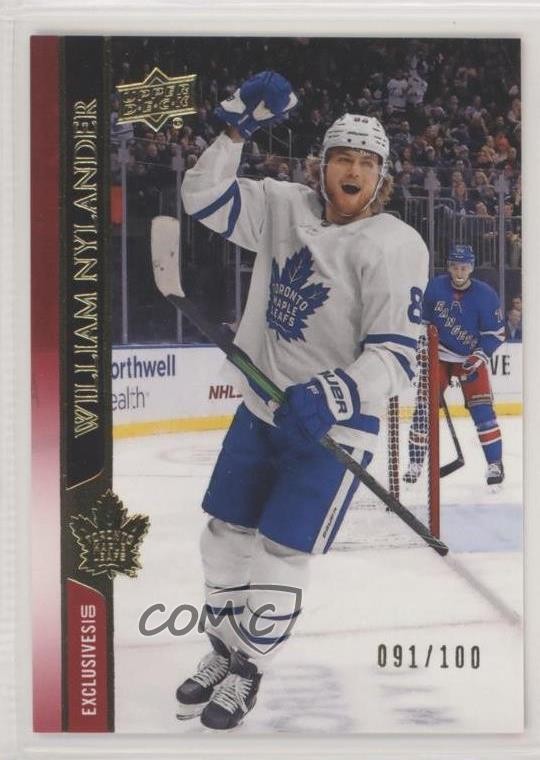 2020-21 Upper Deck UD Exclusives 91/100 William Nylander #169 0c3