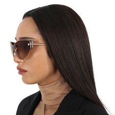 Versace Brown Gradient Cat Eye Ladies Sunglasses VE2239 100213 47 VE2239 100213