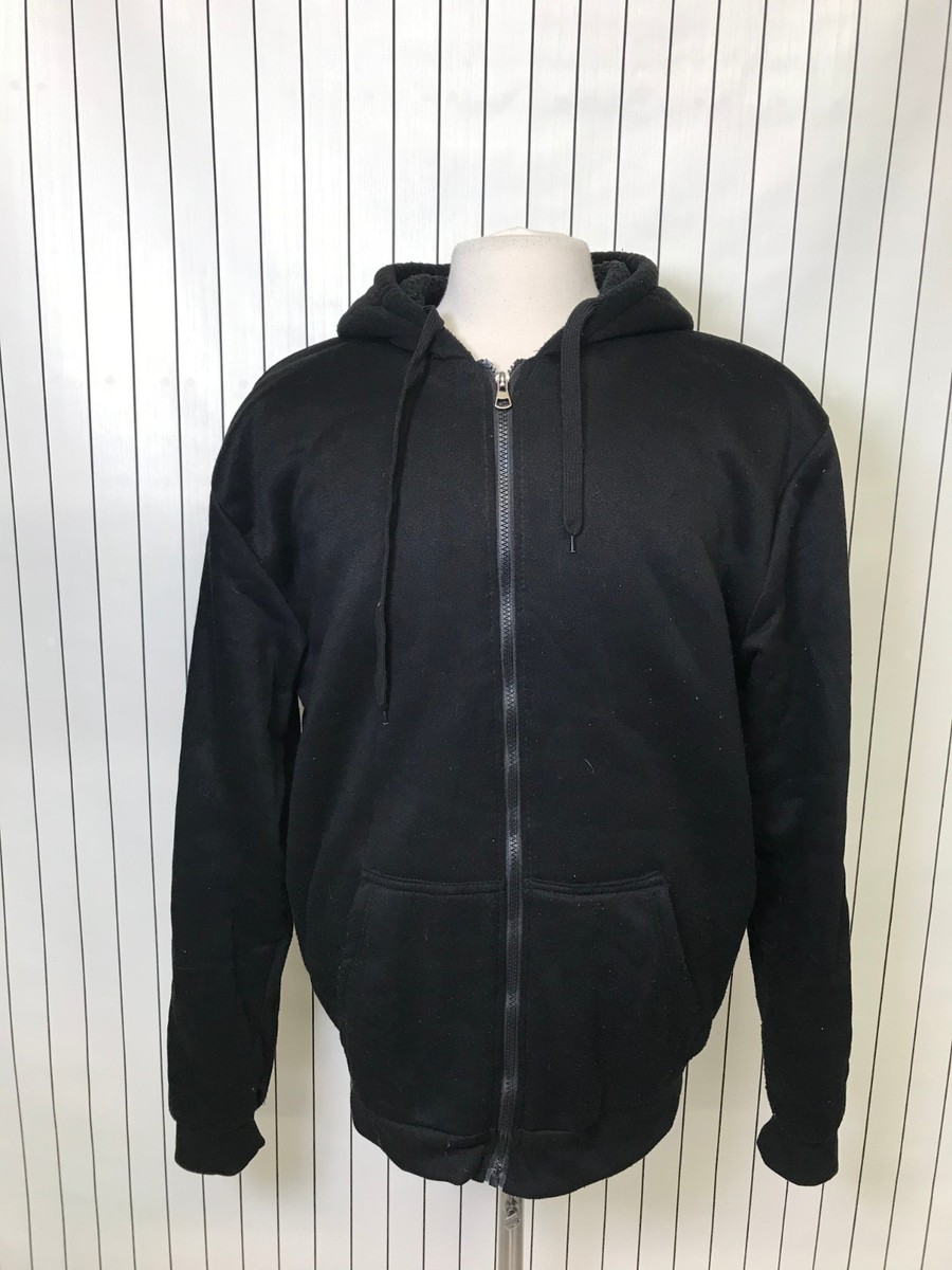 Seven Apparel Men's Black Full Zip Hoodie Size L | eBay
