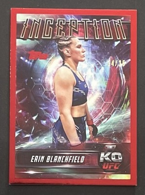 2025 Topps Knockout UFC Erin Blanchfield Red Inception #14/25 #IN-59