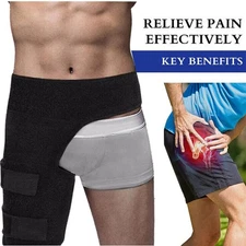 Hip Brace Compression Groin Support Wrap for Sciatica Pain Relief Thigh Recovery