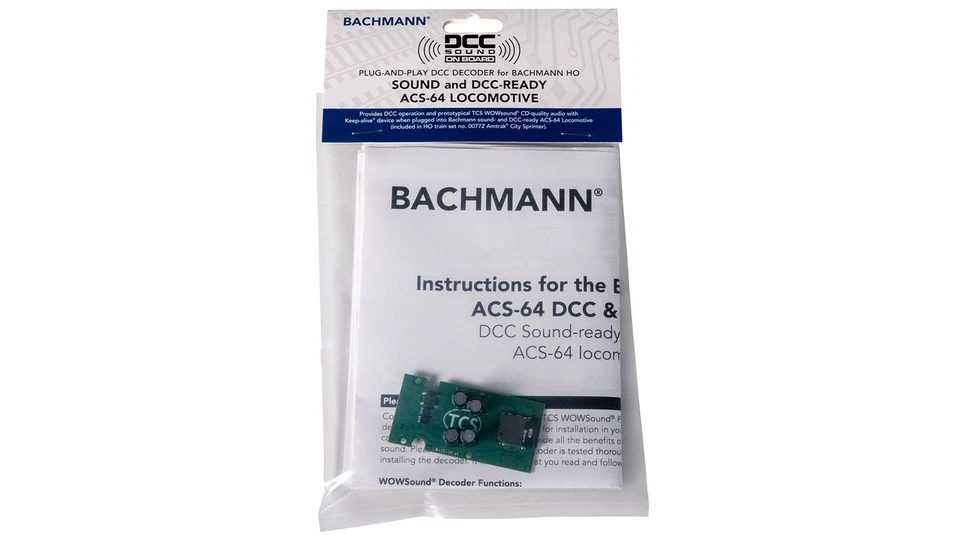 Bachmann ~ ACS-64 ~ TCS Plug & Play ACS-64 Sound Decoder ~ 44960 - Image 3 of 4