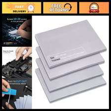 4 Pack Thermal Pads 13 W/m.K, 100x100mm, Silicone Cooling Non-Conductive for PC,