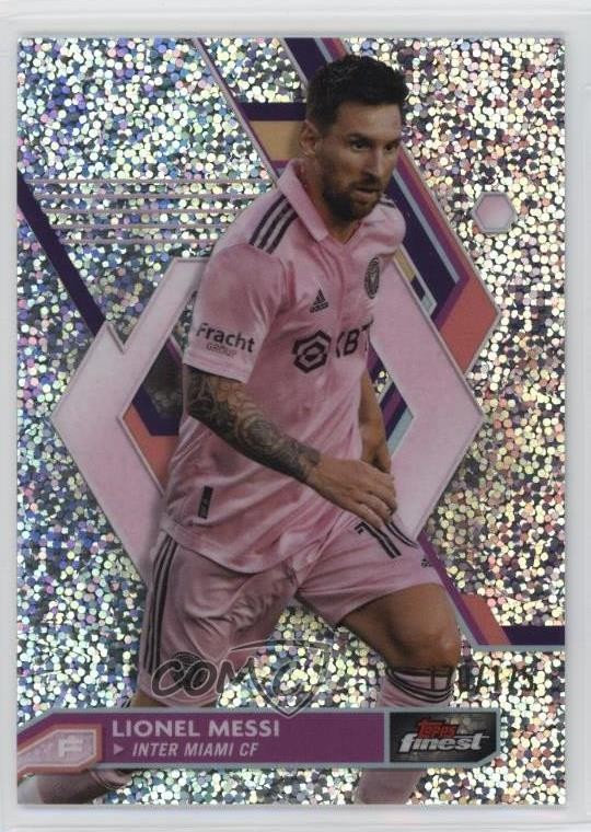2023 Topps Finest MLS Speckle Refractor 170/175 Lionel Messi #1 1d59