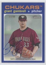 2020 Heritage Minor League Edition Blue Border 32/99 Grant Gambrell Auto 0l2