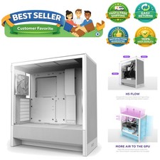 H5 Flow 2024 - Compact ATX Mid-Tower PC Gaming Case - High Airflow - 2 x 120m...