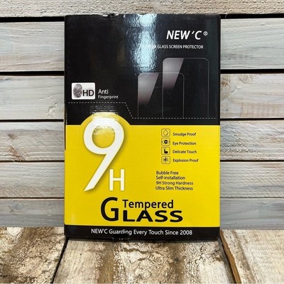 NEW'C Tempered Glass 9H Screen Protector Anti-Fingerprint Smudge Proof