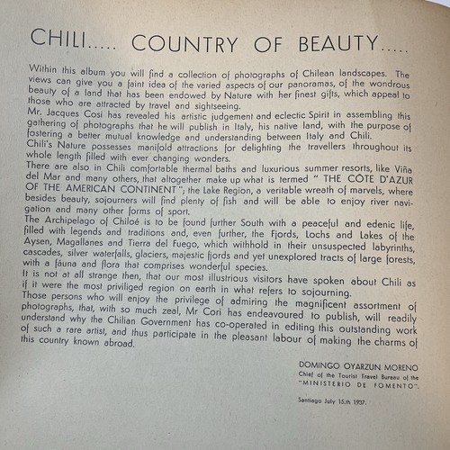 Chile Pais De Belleza Country Of The Beautiful Vintage Institute Geografico - Picture 6 of 7