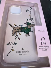 Kate Spade Claude Dachshund Dog Light Bulbs  iPhone 13 Pro  Case NEW