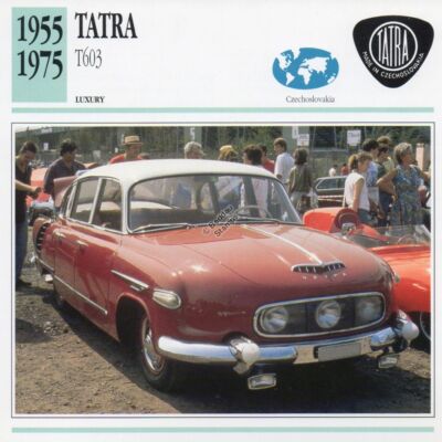 1955-1975 TATRA T603 Oldtimer Foto / Information Maxikarte