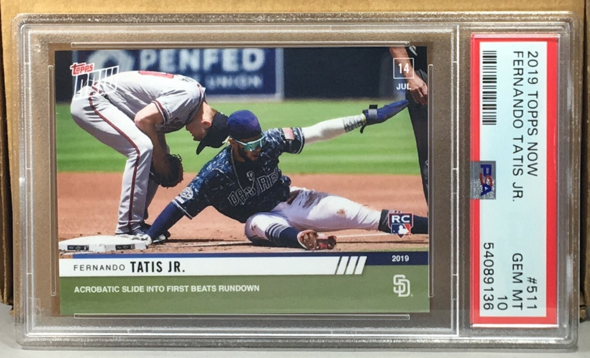 稀少TATIS JR. 2019 TOPPS NOW #511 FERNANDO TATIS JR. PSA 10 GEM MINT