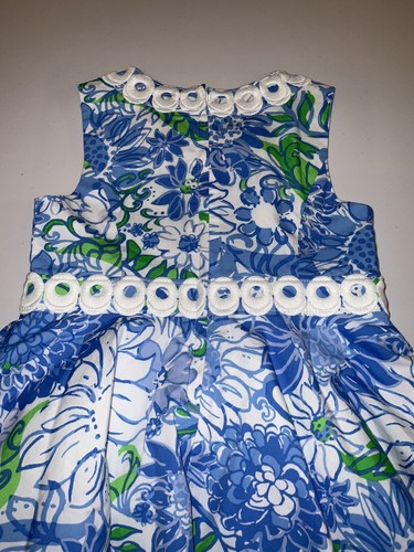Lilly Pulitzer NWT Girls Idala Dress Frenchie Blue Suns Out $108 Size 4,6 - Picture 12 of 14