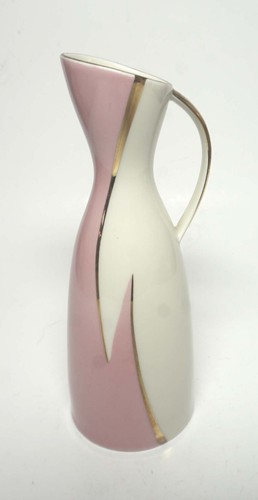 De colección Mitterteich, Bavaria Art Deco Rosa, Blanco, Oro Azúcar, Crema y Plato Bajo - Imagen 8 de 11