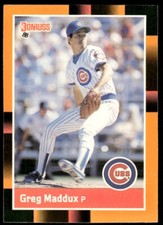 Greg Maddux Chicago Cubs #82 1988 Donruss Baseball's Best Baseball Card