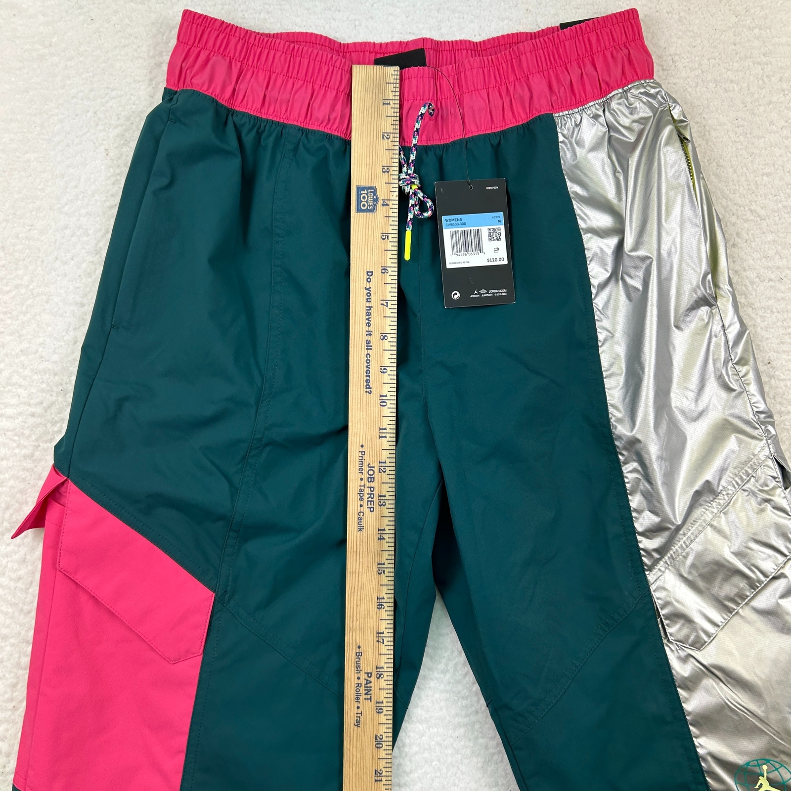 Jordan Pants Womens Medium CW6500-300 Air Jordan Retro Track Colorblock thumbnail 14