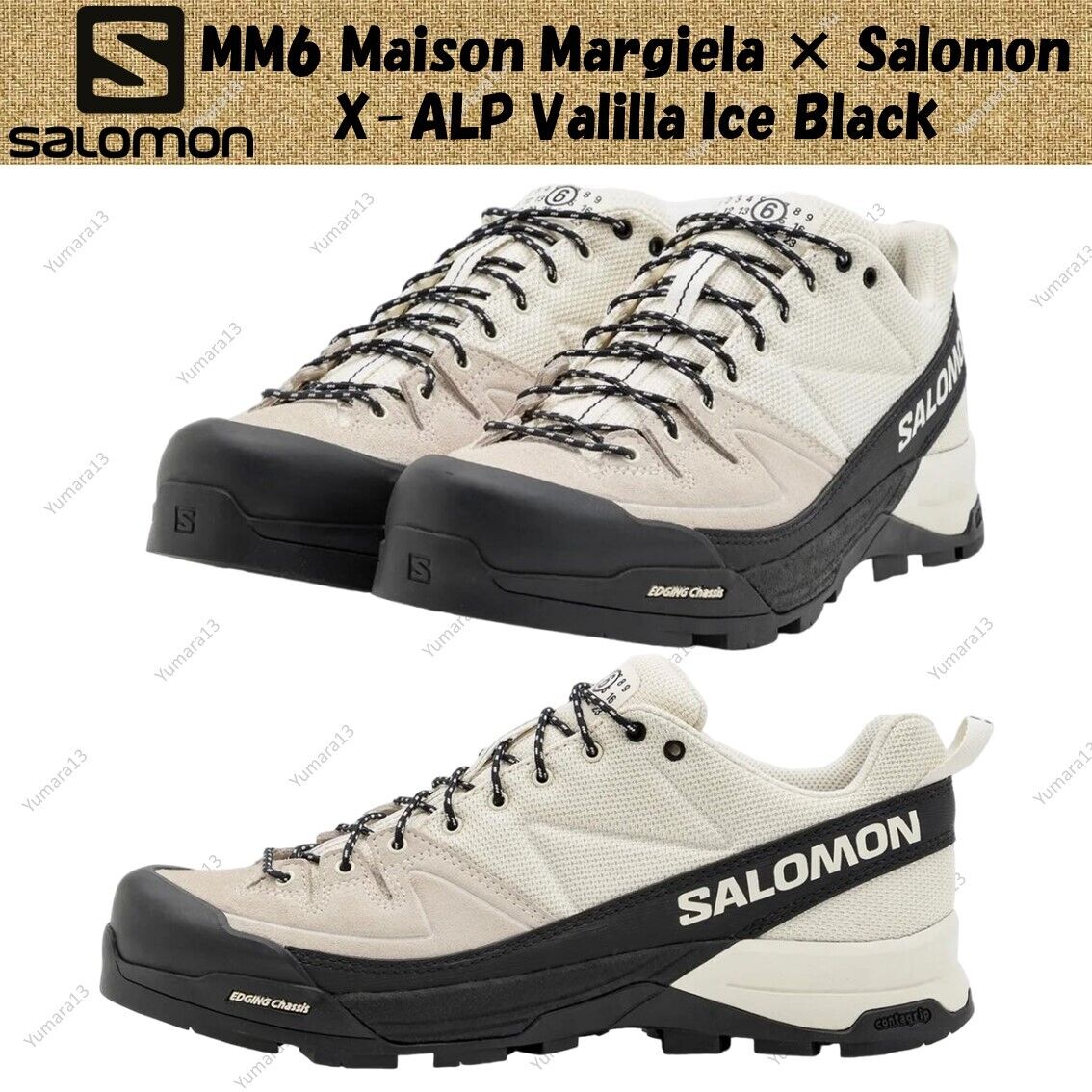MM6 Maison Margiela × Salomon X-ALP Valilla Ice Black Men's MM6 Maison Margiela × Salomon X-ALP Valilla Ice Black Men's