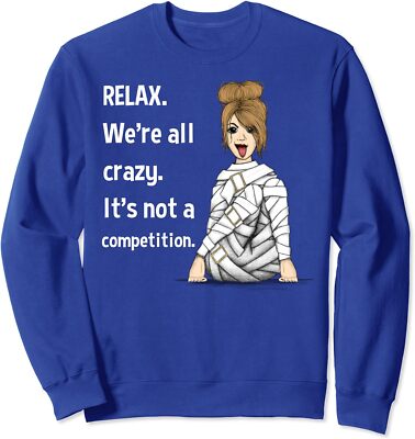 Funny Sarcastic Saying Snarky Quotes Cynical Comment  Unisex Crewneck Sweatshirt