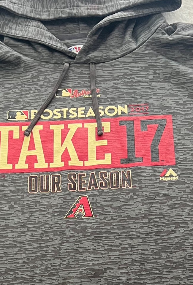 Nwt Az Diamondbacks 2017 Post Season Majestic Mlb Sweatshirt Xxl Ebay 