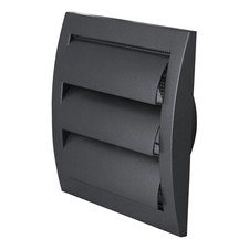 Anthracite Duct Gravity Flaps 150mm x 150mm / 100mm Vent Cover with Louvres