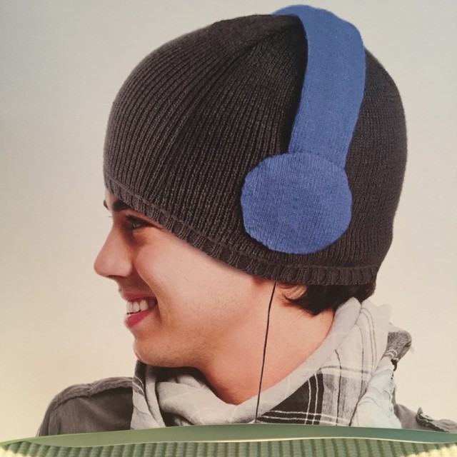 hat with built in headphones