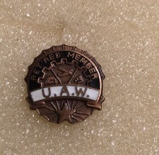 UAW Retired Member Lapel Pin United Auto Work...