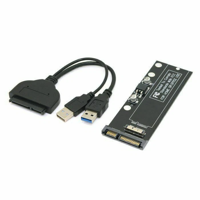 6+12 pin SSD to USB 3.0 to SATA 22Pin Hard Disk Cartridge Drive for SSD Cablecc - Image 2 of 4