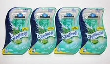 LOT (4) SKINTIMATE SENSITIVE SKIN DISPOBLE RAZORS QUATTRO YOU CARTRIDGES BLADES