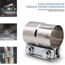 3 Lap Joint Exhaust Band Clamp For Muffler Sleeve Coupler Stainless Steel 3inch
