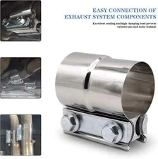 3" Lap Joint Exhaust Band Clamp For Muffler Sleeve Coupler Stainless Steel 3inch