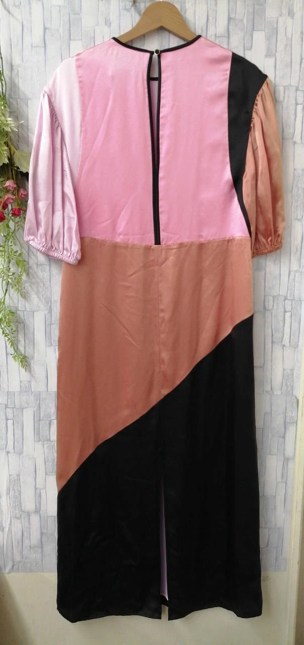 KATE SPADE Abito nero kate vanga rosa lunghezza 50 pollici