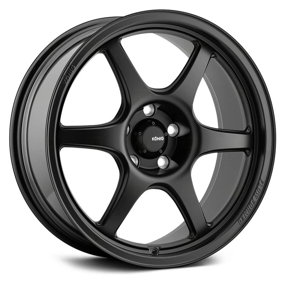Llanta única negra Konig HEXAFORM 18x9,5 (35, 5x114,3, 73,1) Foto 2 de 4