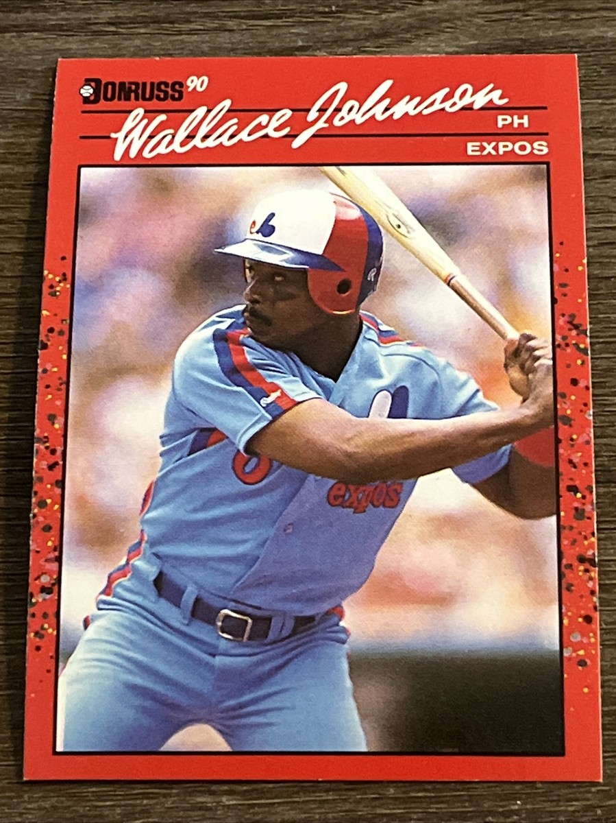 ERROR NO DOT 1990 DONRUSS BASEBALL CARD #570 WALLACE JOHNSON