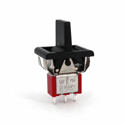 SH R8016 ON-OFF-ON Latching 3 Pins 3Position Snap-in Mini Paddle Toggle Switch