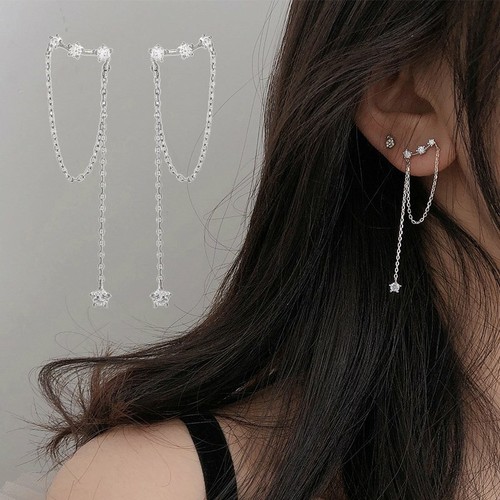 Boucles d'oreilles oiseau colibri mode fileteur clou crochet long gland cristal - Photo 58 sur 78