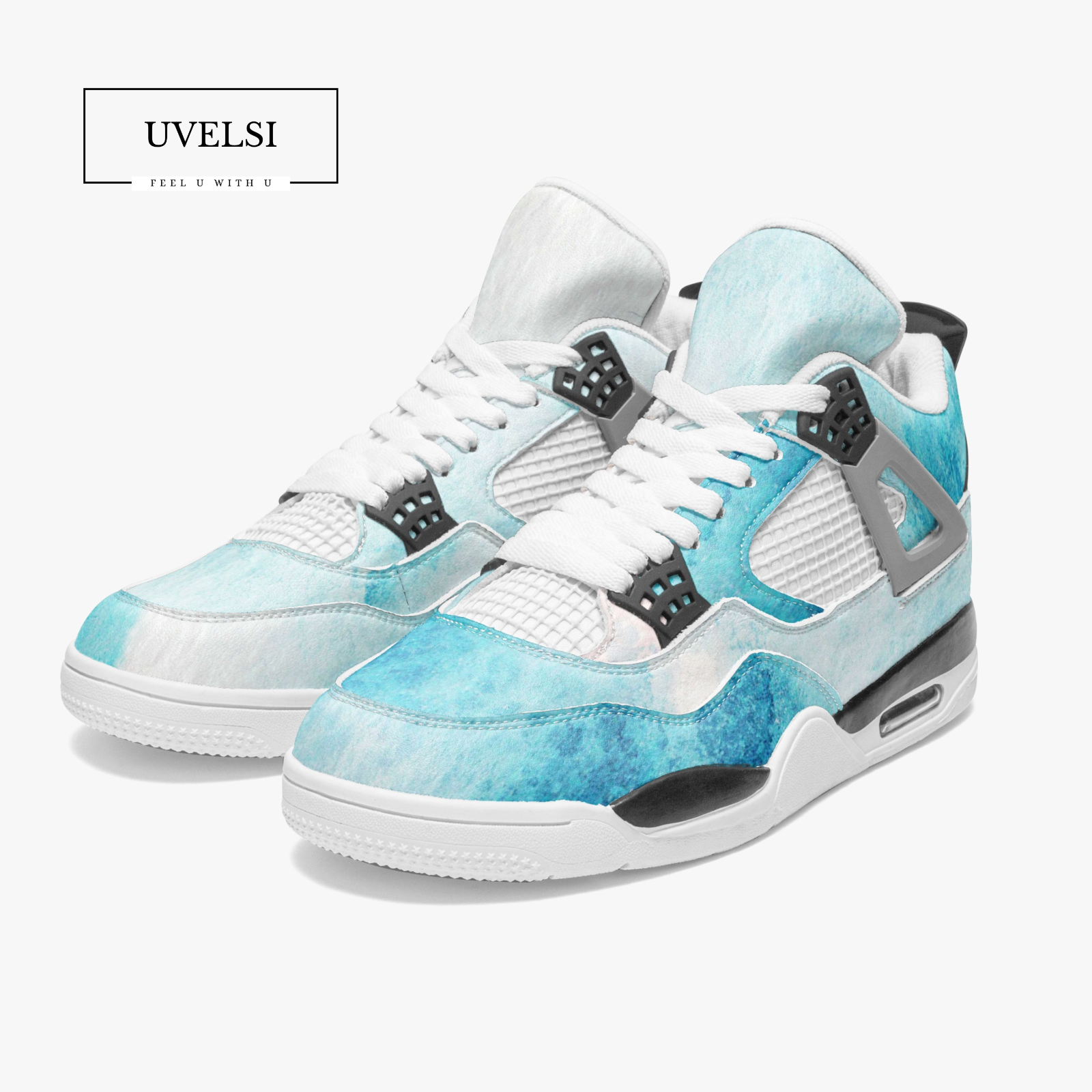 New Shoes Mens UVelsi Mesh High Top Sneakers Mens Women Fashion Style Shoes