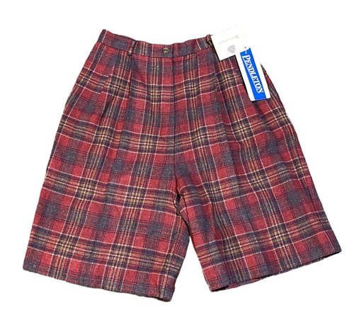 Vintage Pendleton NOS Knockabout Plaid Shorts Women's Size 8 Made in USA NEW