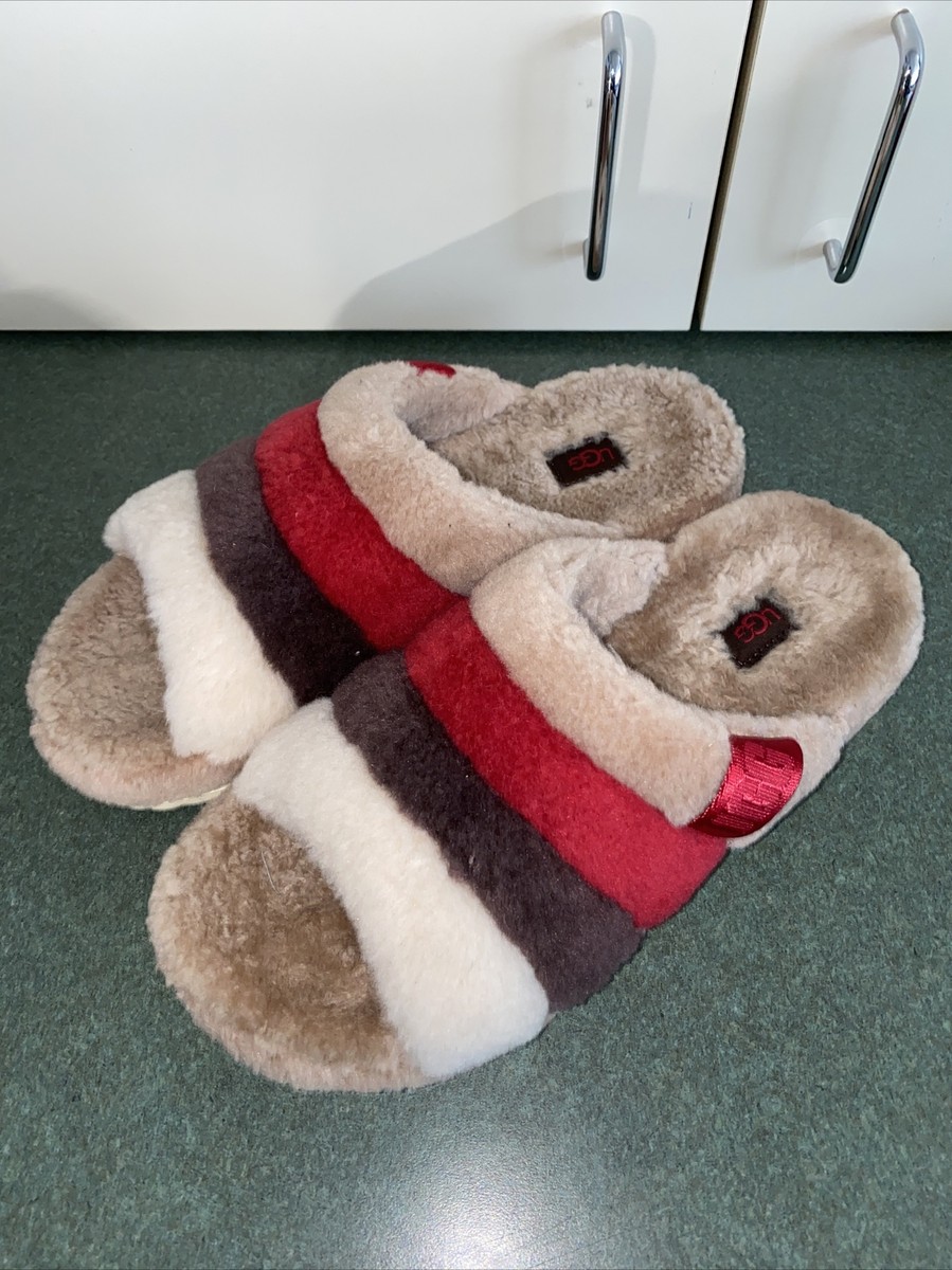 UGG Plush men shoes sandals Australian real fur size 8 UGG Australia Fur Sandals for Men | Mercari main image 2