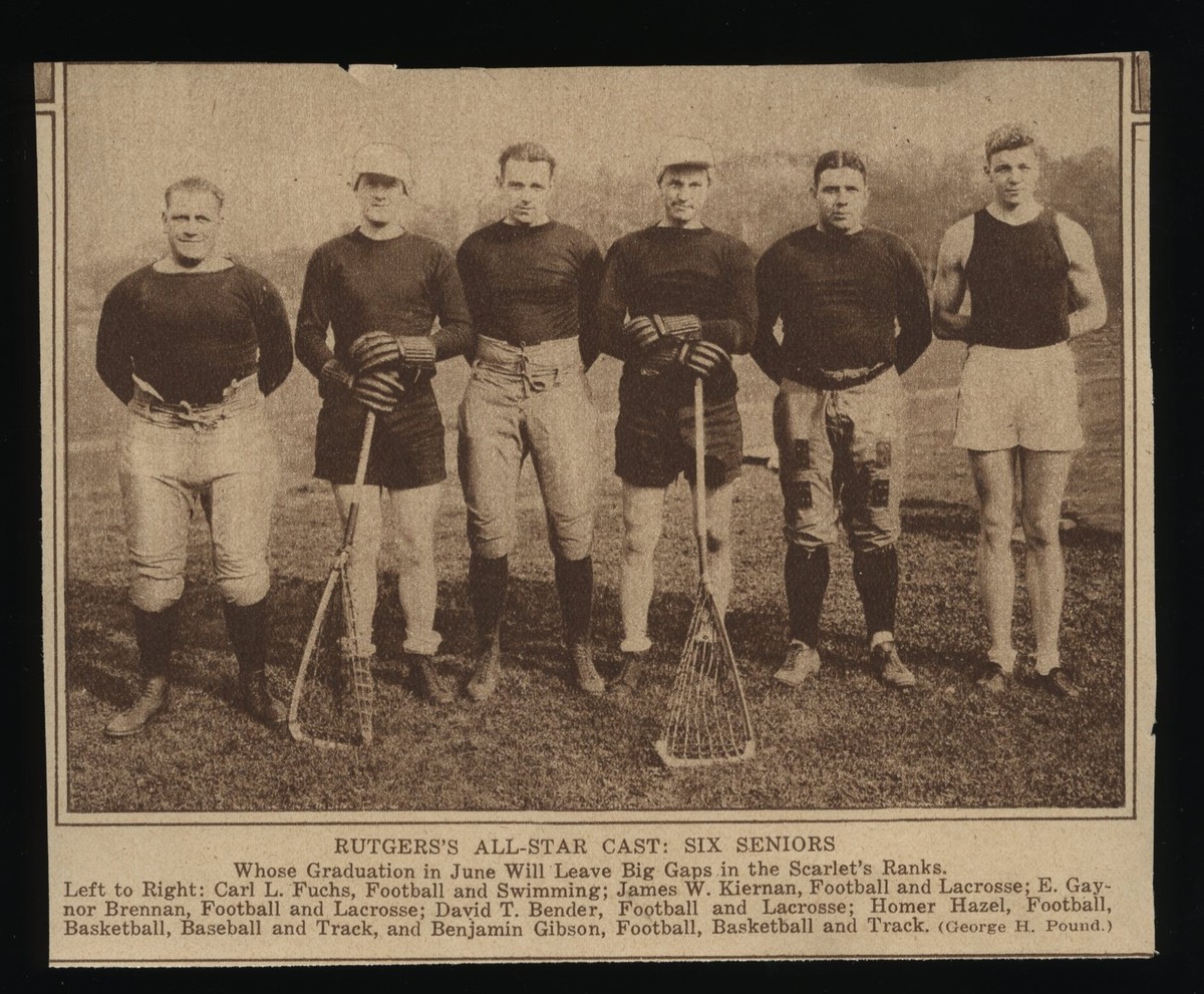 0594----1925 Rutgers Univ -- the best six senior athletes