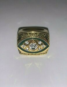 1968 New York Championship Ring Official Version Replica with Wooden Box Men Alloy Ring for Jets Fans Gift Collection 11
