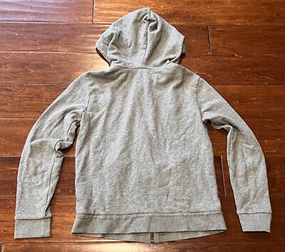 Armani Exchange Gray Women's Small Zip 2 Pocket Logo Sweatshirt