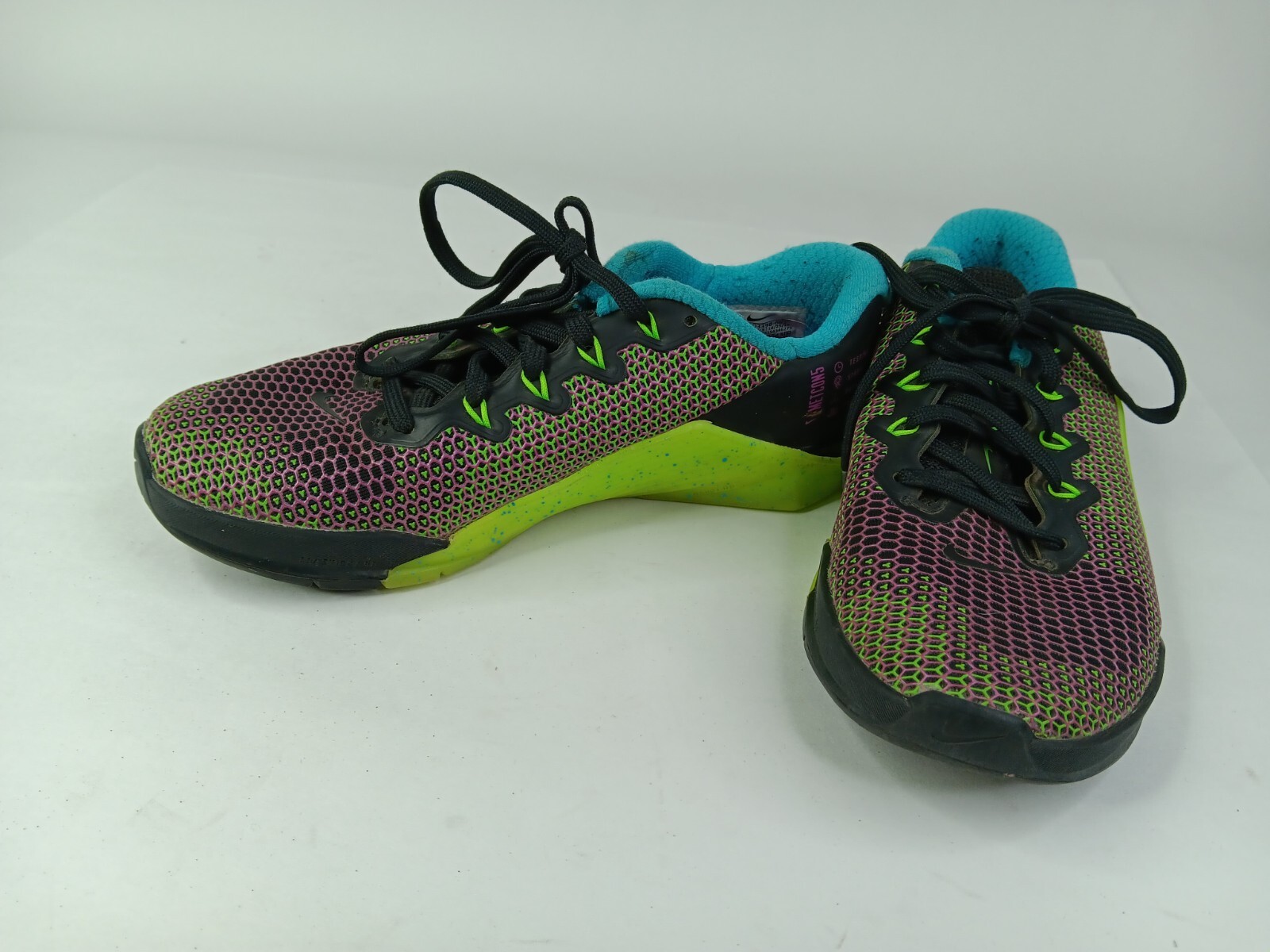 Nike Metcon 5 AMP Running Shoes Cross Fit CD3398 Black/Green Women's Size 6.5