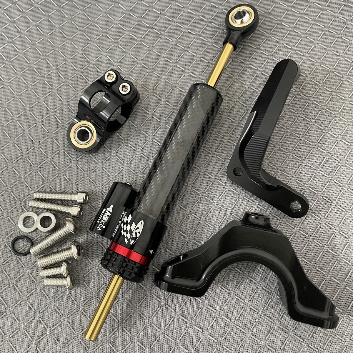 zx6r Steering Stabilizer w Bracket Kit For Kawasaki Ninja ZX-6R